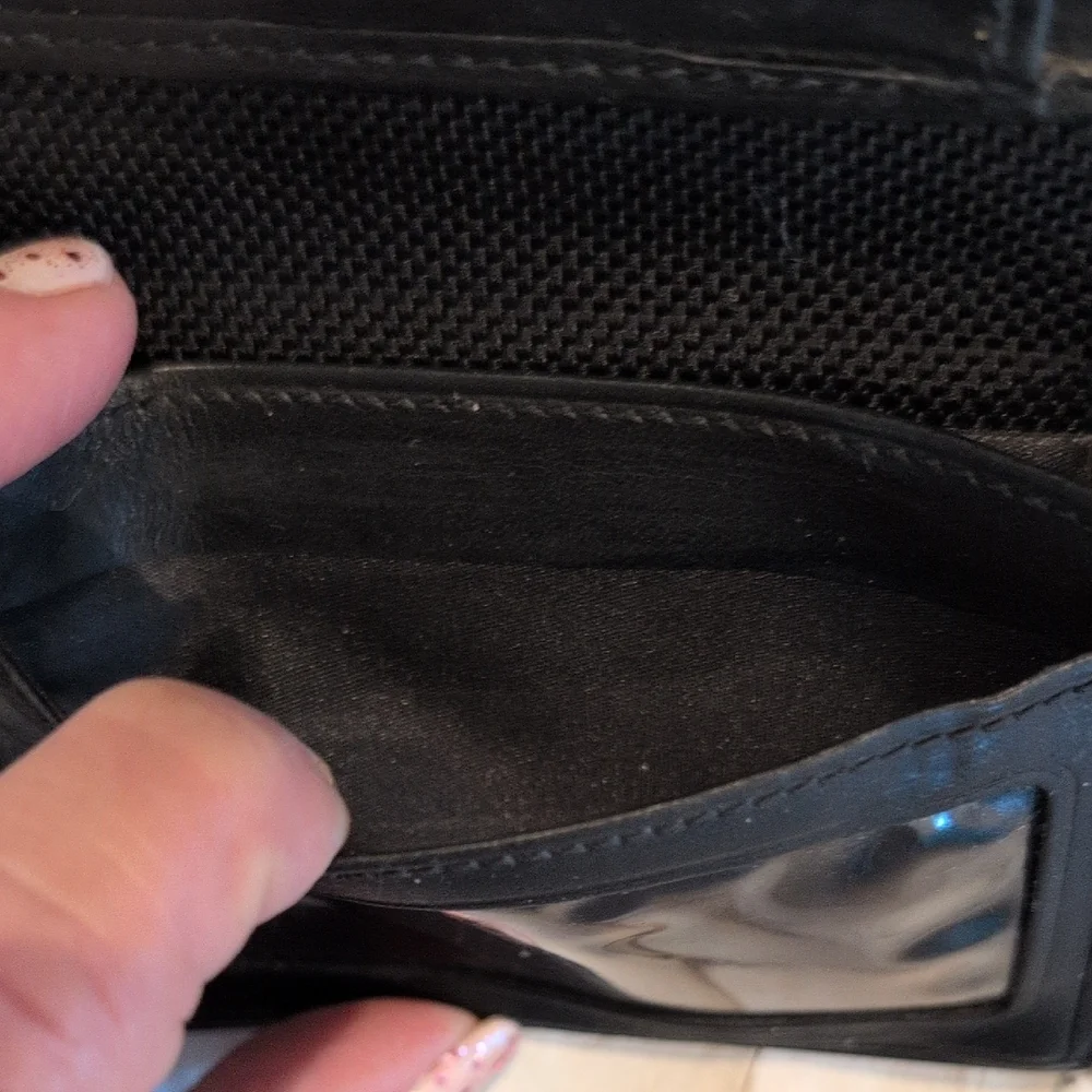 Tumi Black Leather Card Holder